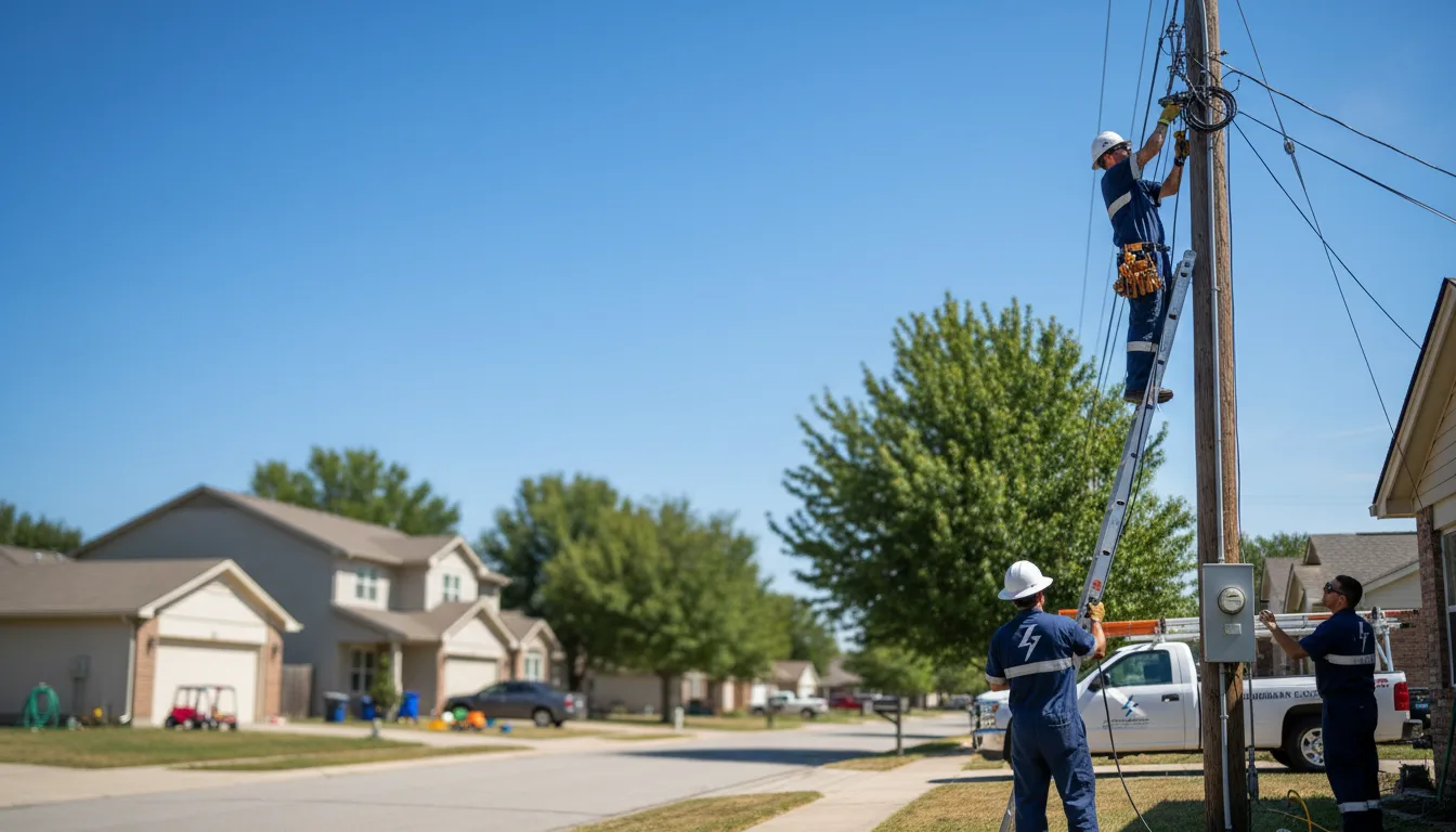 Residential electrician providing installation services in Luthersville, GA